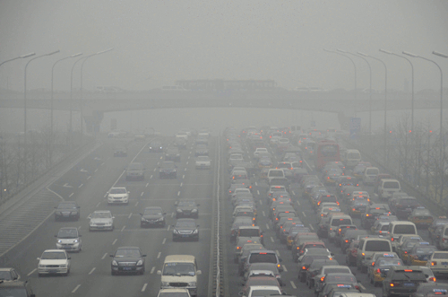 Смог в Пекине, дым в Пекине, ЧП в Пекине