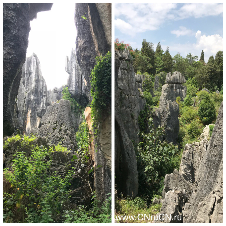 Каменные столбы в Китае 